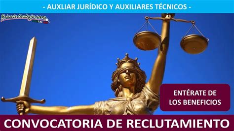 Convocatoria Auxiliar Jur Dico Y Auxiliares T Cnicos En El Poder