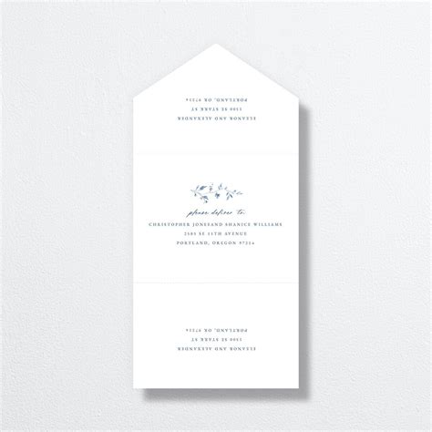 Timeless Floral All In One Wedding Invitations