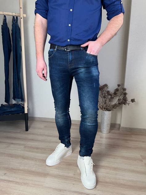 Мужские джинсы узкие 0010W0 W33 Темно-синий от продавца: SS&Jeans – в ...