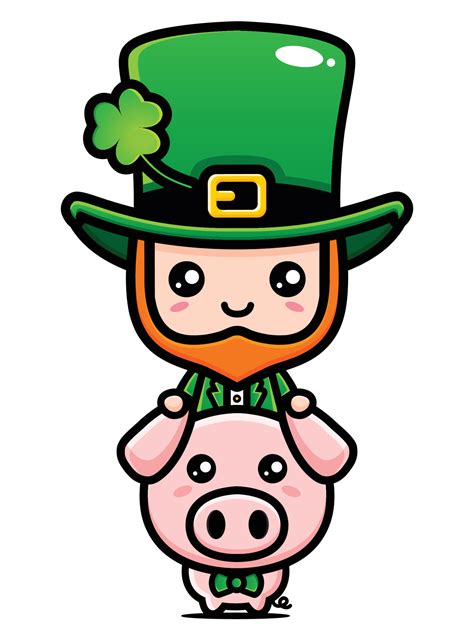 Saint Patrick Day Cartoon Character Leprechaun 3809066 Vector Art At