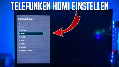 Telefunken Fernseher Hdmi Einstellen Hdmi Anschluss Aktivieren Und