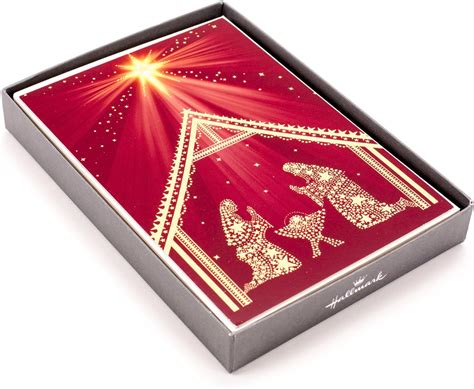 Midnight Mass Christmas Cards Box Of 15 Cards And 16 Foil Lined Envelopes Office