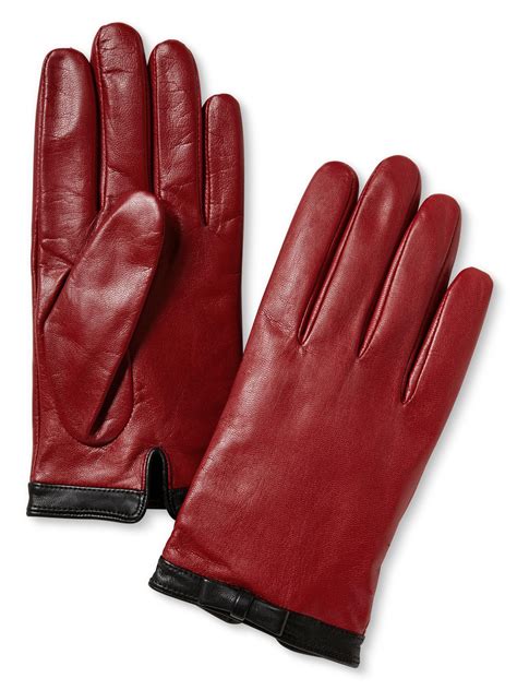 Leather Bow Glove Banana Republic