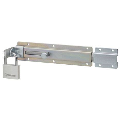 Verrou transversal porte cadenas cadenassable longueur 230mm pêne