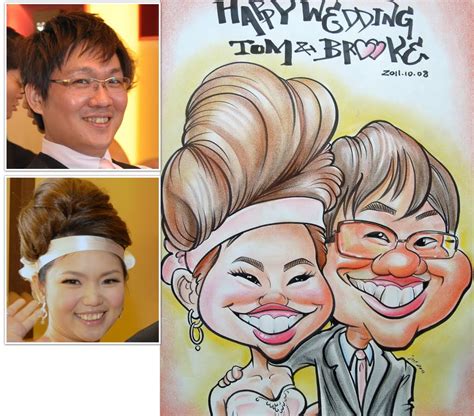 超似顏繪joes Caricature 超似顏絵 Caricature 新婚快樂