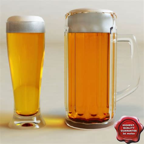 Beer Glass 3d Model 20 3ds Fbx Obj Max Free3d