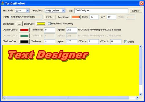 outline text part  codeguru