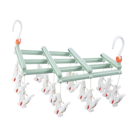 Folding Multi Head Drying Rack Clip Windproof Multifunctional