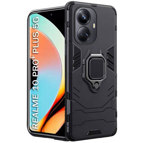 Thegiftkart Tough Armor Bumper Back Case Cover For Realme Pro Plus