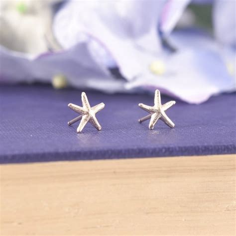 Sterling Silver Starfish Stud Earrings