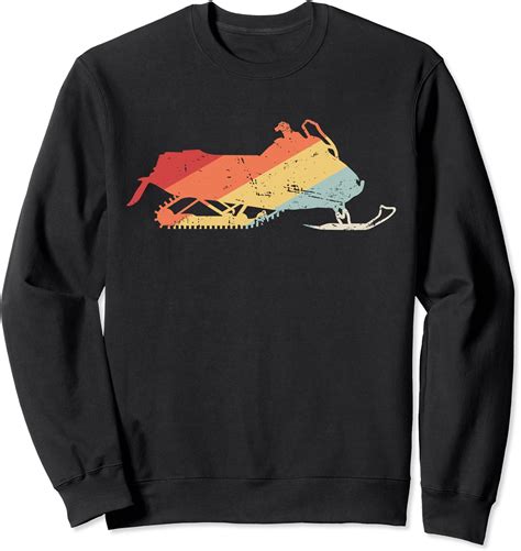 Vintage Retro Sled Snow Mobiling Snowmobile Sweatshirt