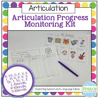 Articulation Progress Monitoring My Speech Universe