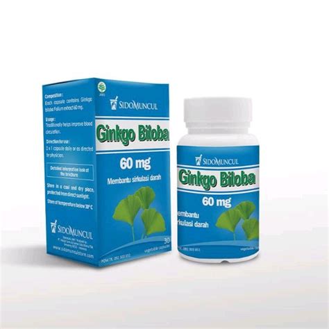 Jual Ginkgo Biloba Kapsul Sidomuncul Shopee Indonesia