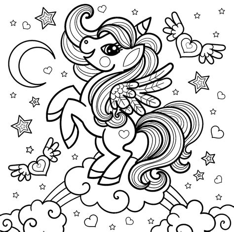 Disegni Di Unicorno Da Colorare Stampa Gratuitamente