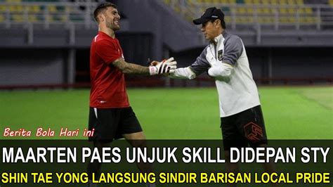 COBA LAPANGAN INDONESIA Latihan Perdana Maarten Paes Diserbu