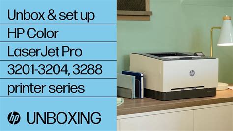 Unbox And Set Up Hp Color Laserjet Pro Printer Series