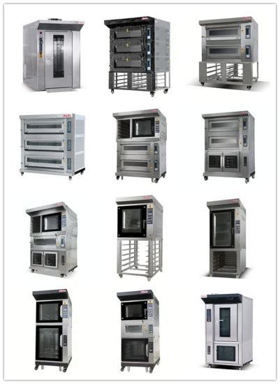 16 Tray Gas Rotary Oven Rack Oven Baking Machine Food Machinery Food