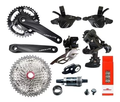 Kit Grupo Sunrace Absolute 2x10 11x46 10v 20v Bike 8 Peças Frete grátis