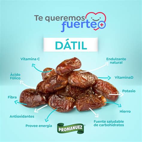 El dátil contiene propiedades antioxidantes y diuréticas que ayudan