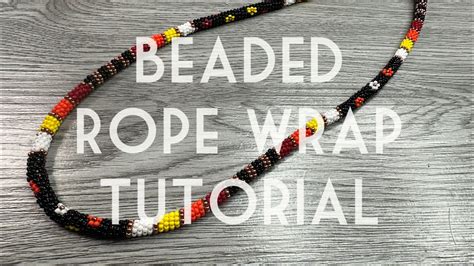 Beaded Rope Necklace Tutorial Youtube