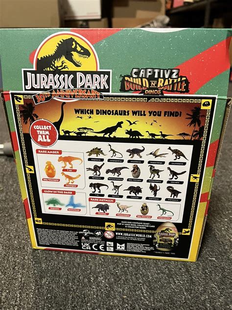 Full Case Of 12 Jurassic Park 30th Anniversary Captivz Golden Slime Eggs World Ebay