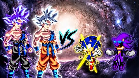 Son Goku V4 OP AF Goku 1000 Yr Old OP AF VS Sonic Chaos V3 OP AF