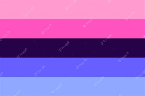 Bandera Del Orgullo Omnisexual Pintada Con Pincel Sobre Fondo Blanco