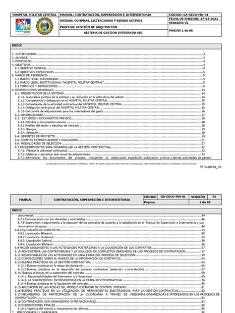 Manual de Contratacion | PDF