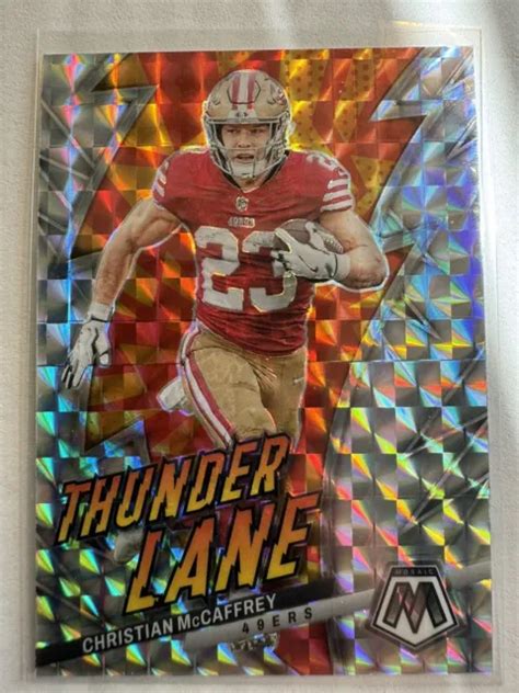 Mosa Que Panini Christian Mccaffrey Tl Cmc Thunder Lane Mosa Que