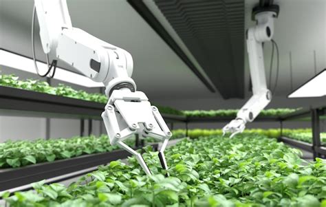 Premium Photo Smart Robotic Farmers Concept Robot Farmers Agriculture