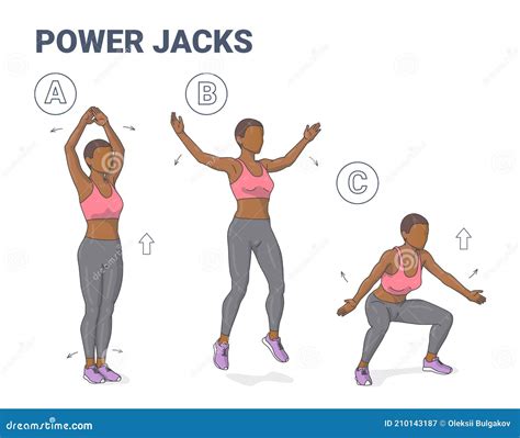 Power Jacks Exercise Black Girl Home Workout Guidance African American