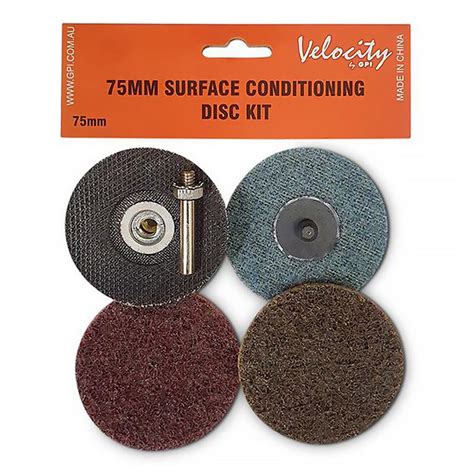 Velocity Roloc 75mm Surface Conditioning Disc Kit X 3 Disc Pack