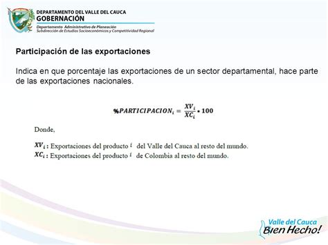 Inserci N Internacional Del Valle Del Cauca Indicadores Del Sector