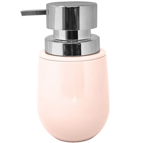 Saboneteira Líquida ml Dispenser Para Sabonete Lavabo Rosa Nude Leroy Merlin