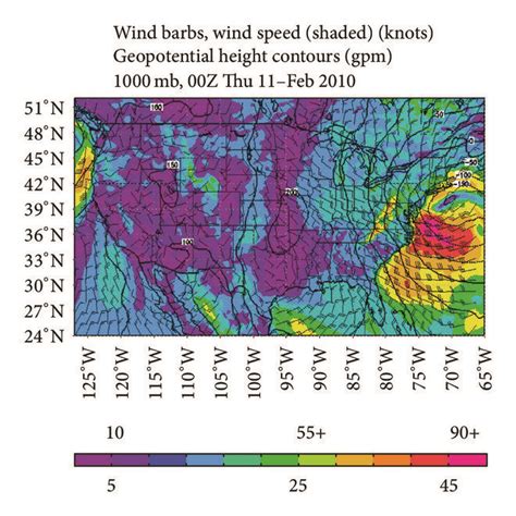 Narr And Hpa Geopotential Height Gpm Wind Barbs And Wind