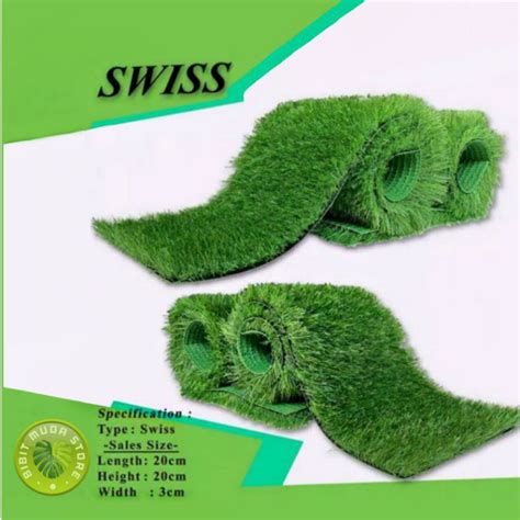 Jual RUMPUT SINTETIS SWISS UKURAN 20 CM X 20 CM Shopee Indonesia