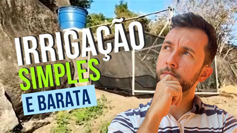 Como fazer uma irrigação simples e barata YouTube