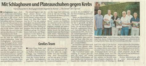 Presse Rock Gegen Krebs E V