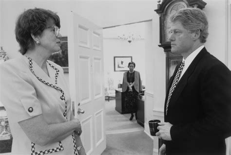 President Bill Clinton And Attorney General Janet Reno. Her Most ...