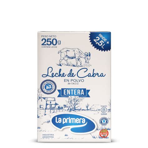 LECHE DE CABRA EN POLVO ENTERA LA PRIMERA X 250 GR S TACC