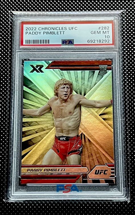 Panini Chronicles Xr Ufc Paddy Pimblet Silver Holo Psa Ebay