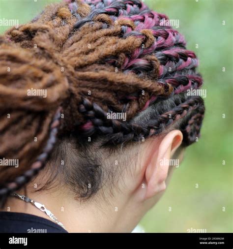 Subculture Street Style Youth Hairstyles Close Up Hairstyles Stock