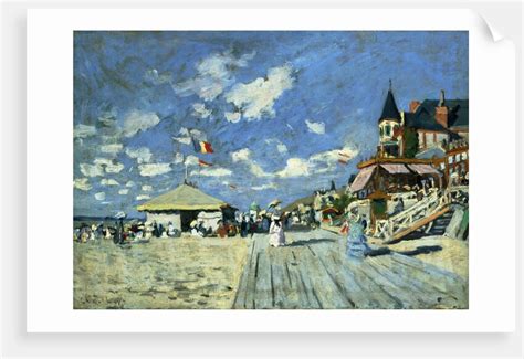 On The Boardwalk At Trouville Posters Prints By Claude Monet