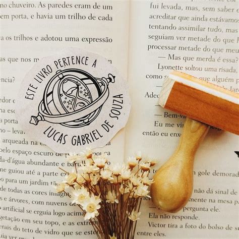 Carimbo Ex Libris Harry Potter Modelo Elo Carimbos