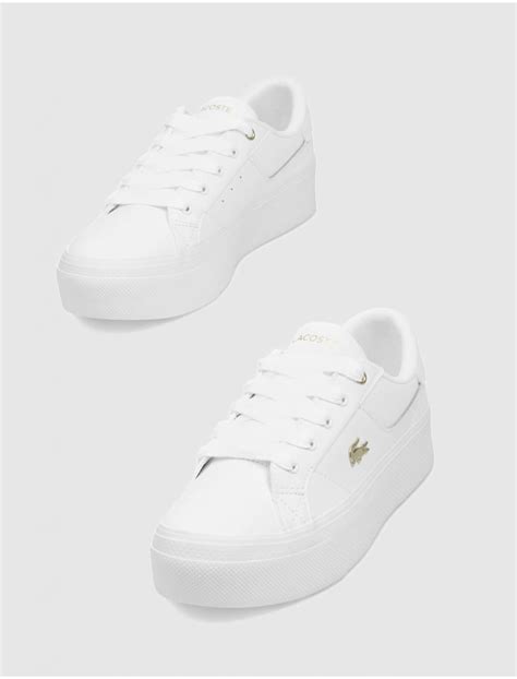 Zapatilla Urbana Lacoste Ziane Platform Blanco Kamomeshop Es