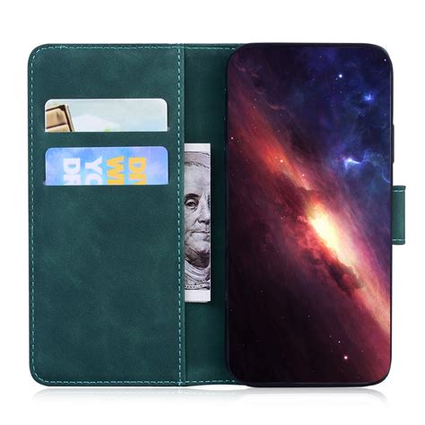 For Infinix Hot Play Skin Feel Pure Color Flip Leather Phone Case Green Alexnld