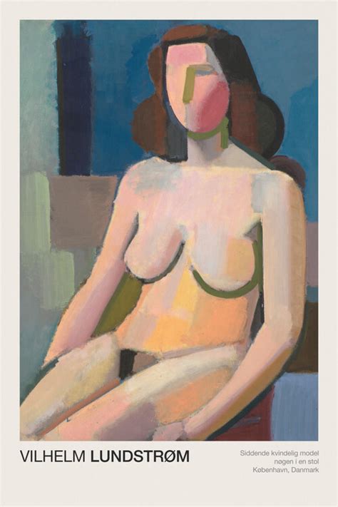 Illustration Artistiques Seated Female Nude In A Chair In The Nude