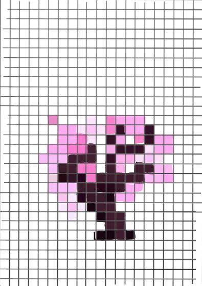 Pixel Art Minecraft Cherry Blossom Sapling Nel 2024