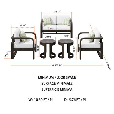 Birch Lane™ Devin 4 Person Seating Group With Sunbrella Cushions And Reviews Wayfair