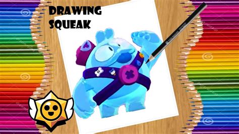 How To Draw Squeak The New Brawler Easily Brawl Stars Comment